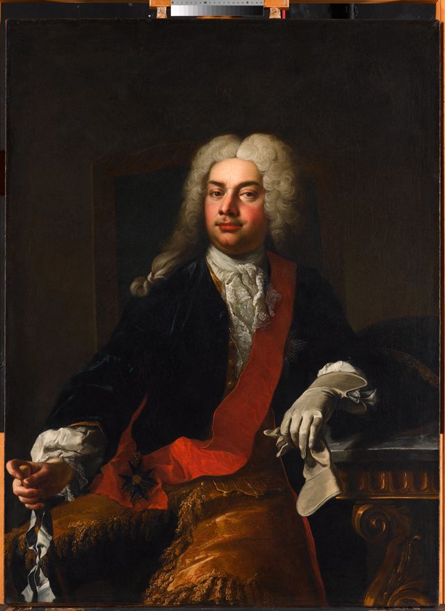 Selbstporträt mit Damebrett Staatsgalerie