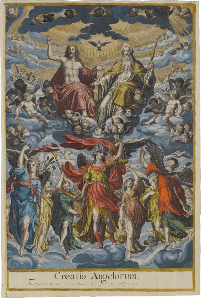 Die Trinität inmitten der Engelschöre Staatsgalerie