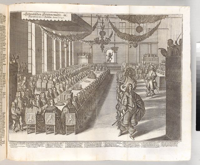 Schwedisches Feuerwerk in Nürnberg 1650 (In Johann Ludwig Gottfried