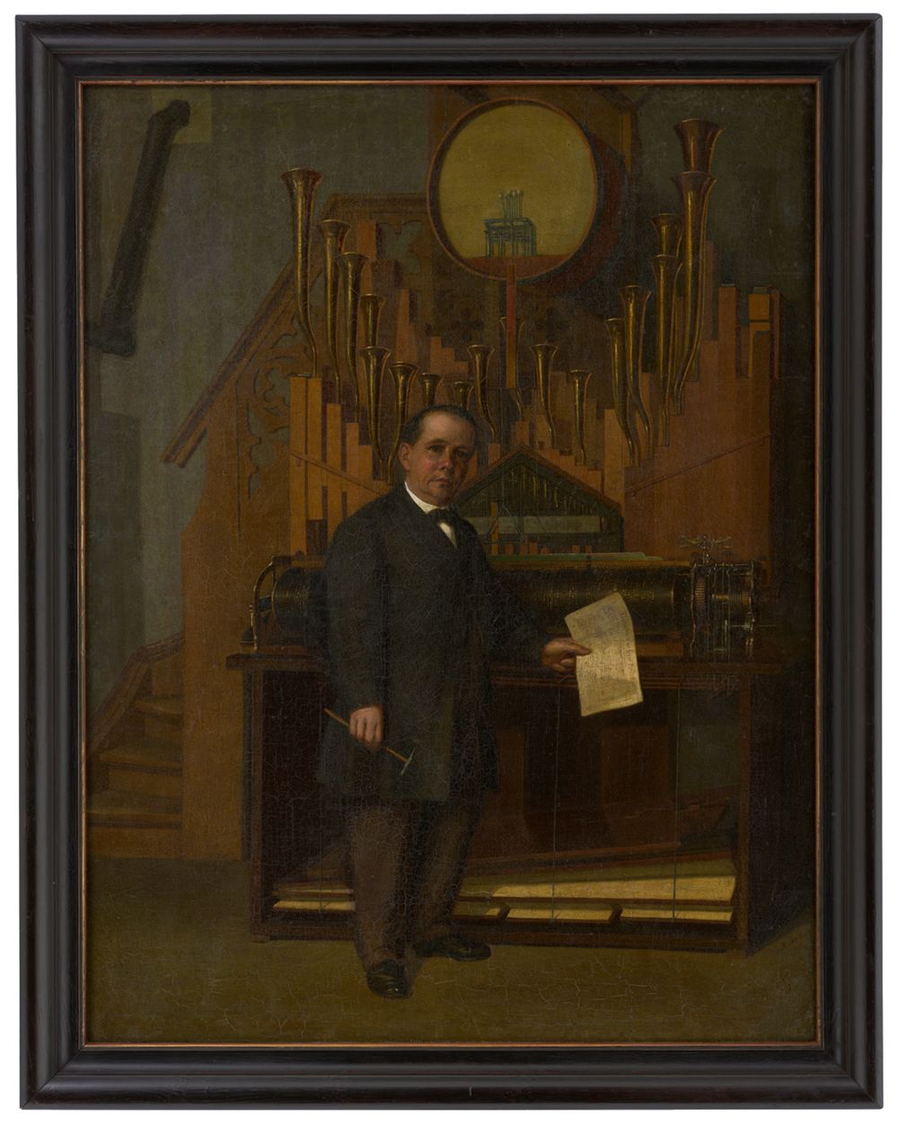 Michael Welte vor einem Orchestrion in seiner Werkstatt in Vöhrenbach
