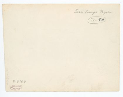 beschriftete Rückseite des Fotos