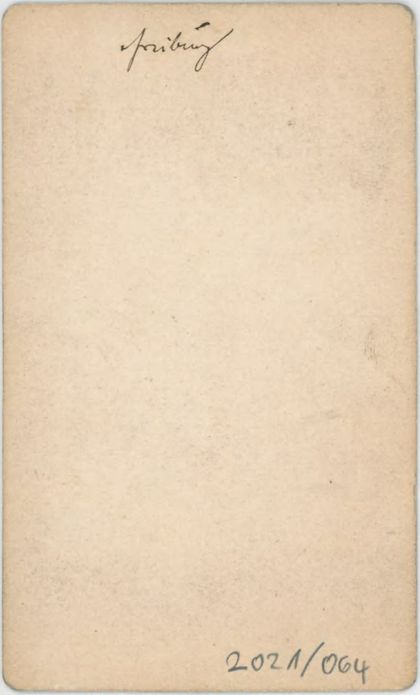 Rückseite handschriftlich "Freiburg". Inventarnummer 2021/064.