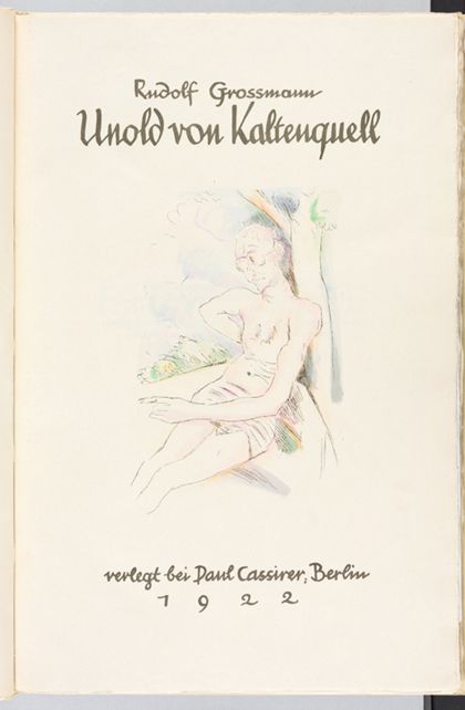 Titelseite des Unold von Kaltenquell am Baum angelehnt sitzend.