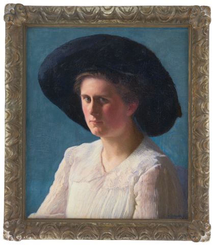 Albert Hermann Daur Portrait of Esther Kern
